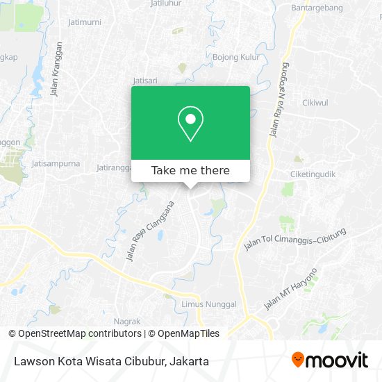 Lawson Kota Wisata Cibubur map
