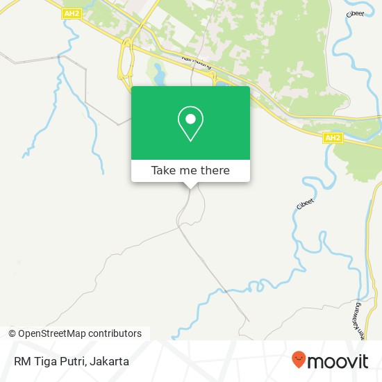 RM Tiga Putri, Ruko Notherdam Cikarang Pusat Bekasi 17330 map