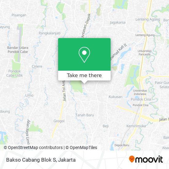 Bakso Cabang Blok S map