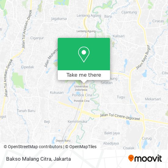 Bakso Malang Citra map