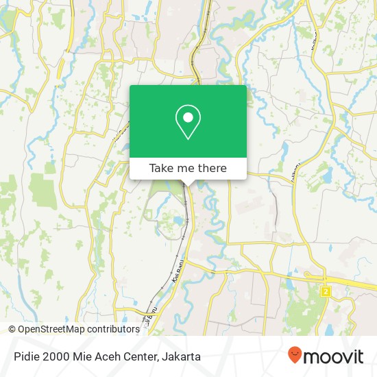 Pidie 2000 Mie Aceh Center, Jalan Margonda Beji Depok 16424 map