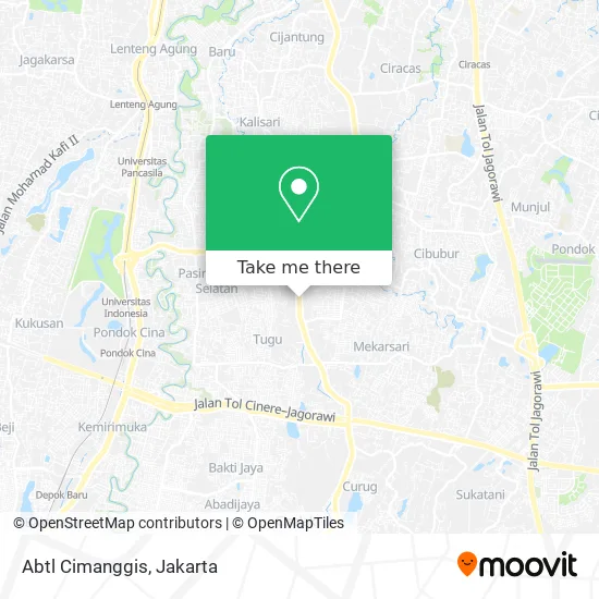 Abtl Cimanggis map