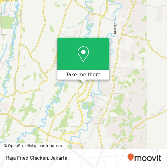 Raja Fried Chicken, Jalan Pesona Bellevue 3 Gunung Putri Bogor map