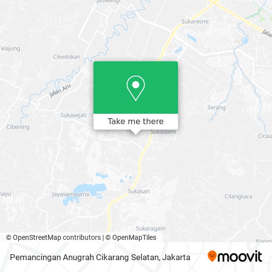 Pemancingan Anugrah Cikarang Selatan map