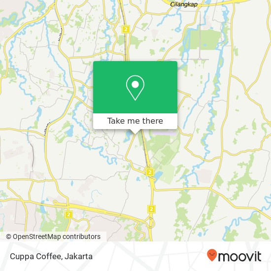 Cuppa Coffee, Jalan Jambore 1 Ciracas Jakarta 13720 map