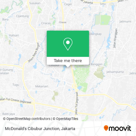 McDonald's Cibubur Junction map