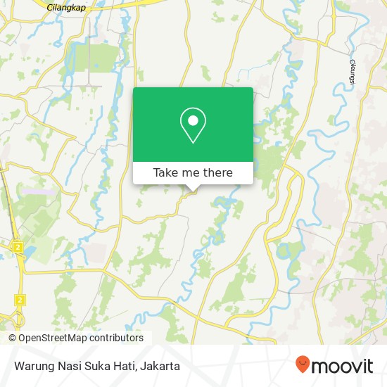 Warung Nasi Suka Hati, Jalan Kranggan Jatisampurna Bekasi 17434 map