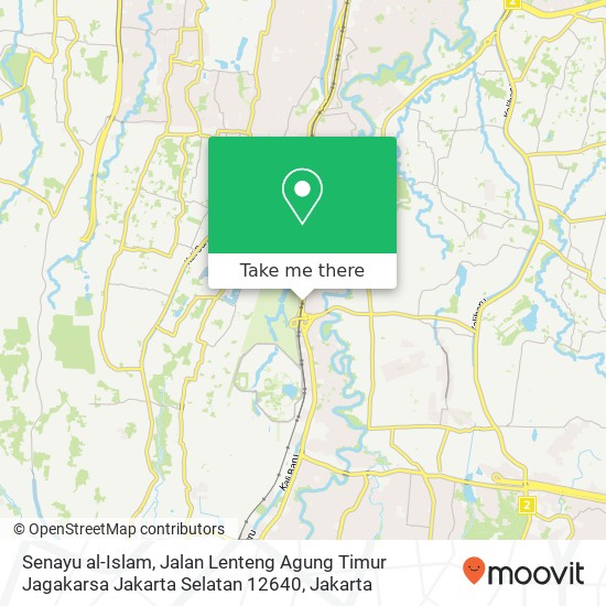 Senayu al-Islam, Jalan Lenteng Agung Timur Jagakarsa Jakarta Selatan 12640 map