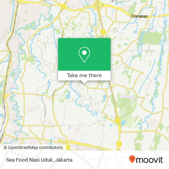 Sea Food Nasi Uduk, Jalan Lapangan Tembak Ciracas Jakarta 13730 map