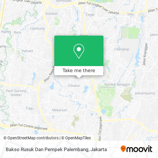 Bakso Rusuk Dan Pempek Palembang map