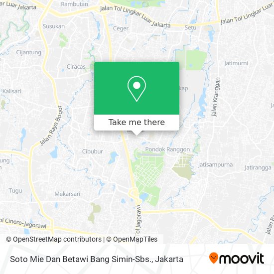 Soto Mie Dan Betawi Bang Simin-Sbs. map