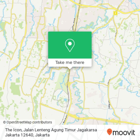The Icon, Jalan Lenteng Agung Timur Jagakarsa Jakarta 12640 map