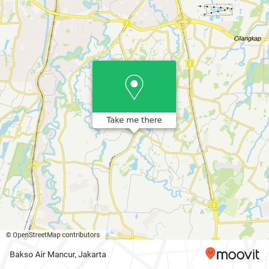 Bakso Air Mancur, Jalan Gandaria Pasar Rebo Jakarta 13710 map