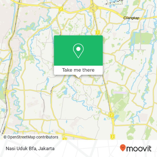 Nasi Uduk Bfa, Jalan Cibubur Ciracas Jakarta 13720 map