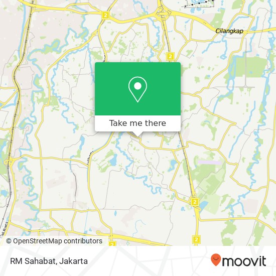 RM Sahabat, Jalan Cibubur Ciracas Jakarta 13720 map