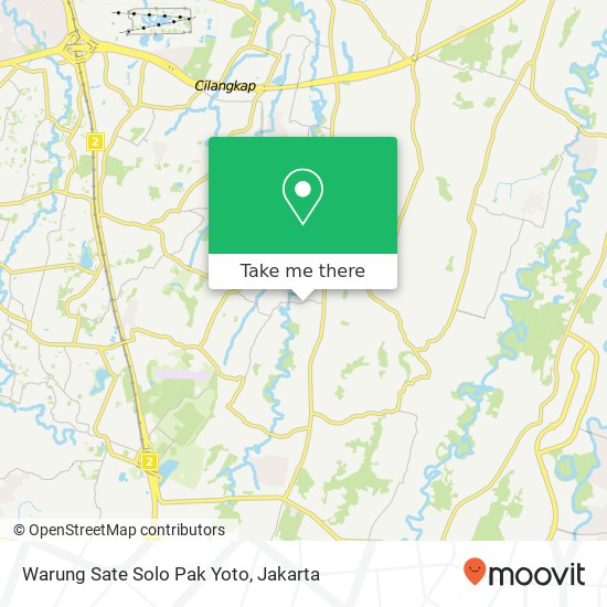Warung Sate Solo Pak Yoto, Jatisampurna Bekasi 17432 map