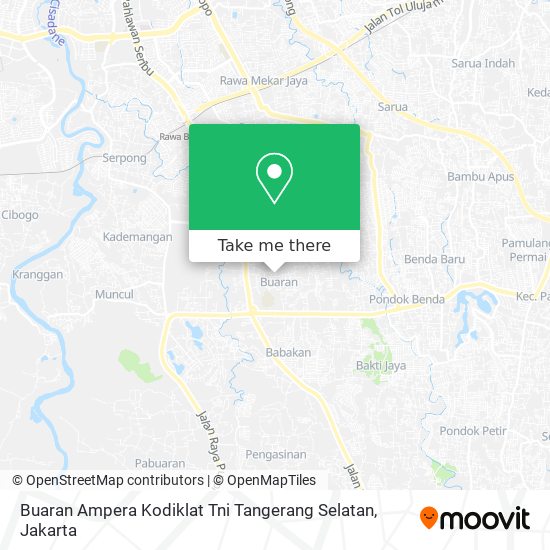 Buaran Ampera Kodiklat Tni Tangerang Selatan map