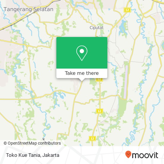 Toko Kue Tania, Jalan Pajajaran Raya Pamulang Tangerang map