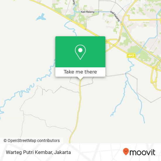 Warteg Putri Kembar, Jalan Raya Cibarusah Cikarang Selatan Bekasi 17320 map