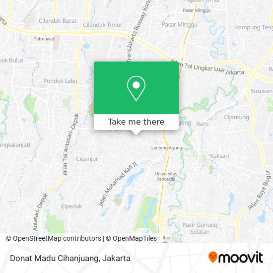 Donat Madu Cihanjuang map