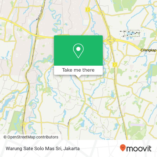 Warung Sate Solo Mas Sri, Jalan Raya Bogor Ciracas Jakarta 13750 map