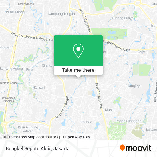 Bengkel Sepatu Aldie map