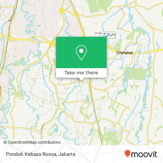 Pondok Kebaya Rossa, Jalan Ciracas Ciracas Jakarta 13740 map