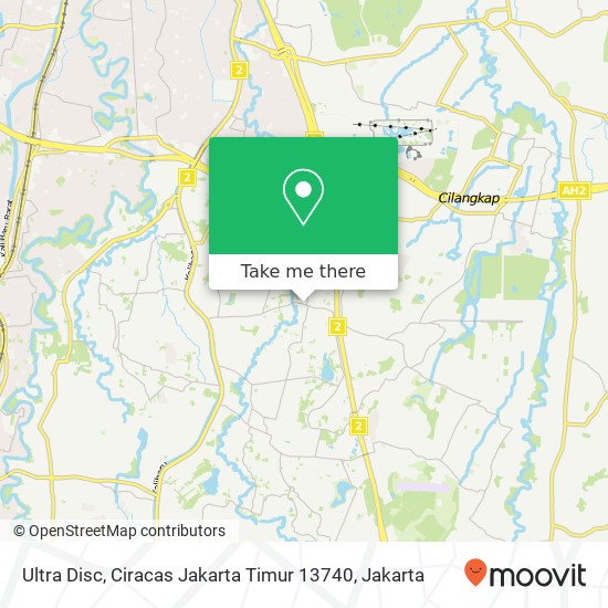 Ultra Disc, Ciracas Jakarta Timur 13740 map