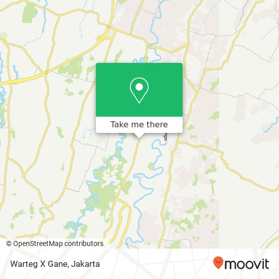 Warteg X Gane, Jalan Letda Natsir Gunung Putri Bogor map