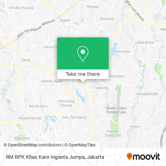 RM BPK Khas Karo Inganta Jumpa map