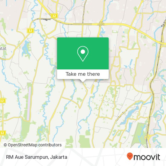 RM Aue Sarumpun, Jalan Pangkalan Jati 1 Cinere 16544 map