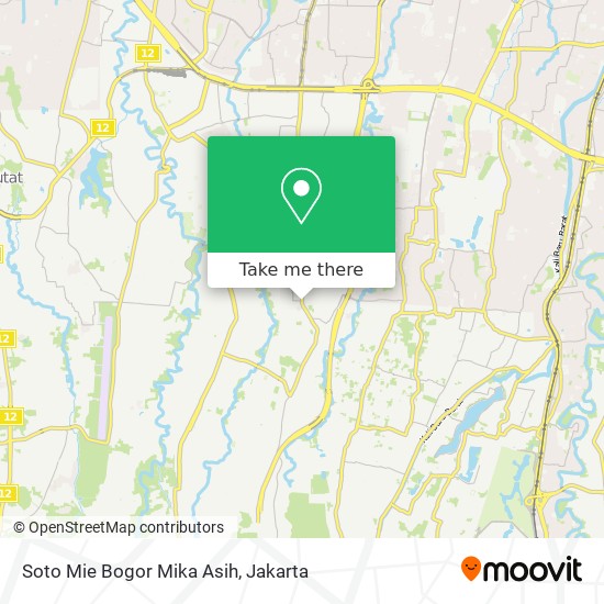 Soto Mie Bogor Mika Asih map