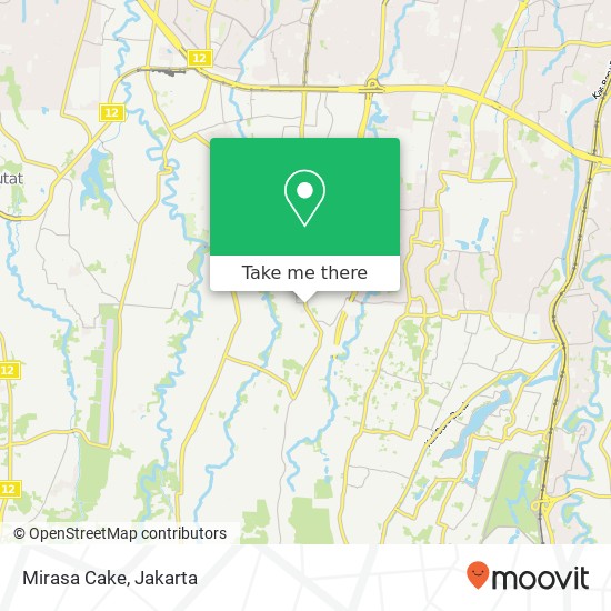 Mirasa Cake, Jalan Pangkalan Jati 1 Cinere 16544 map