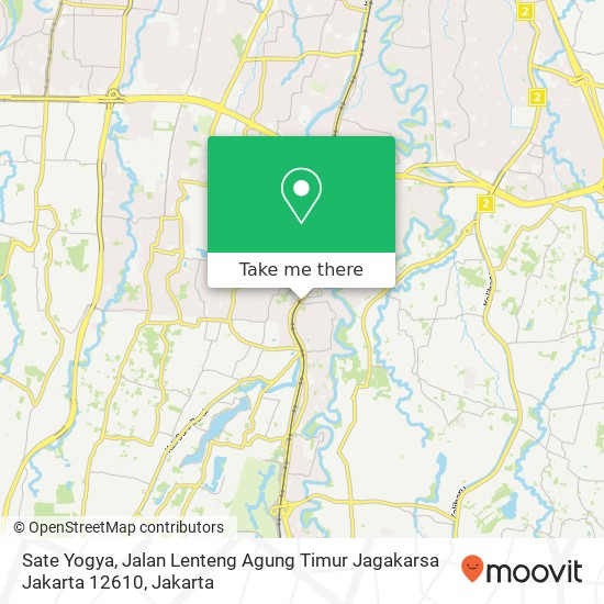 Sate Yogya, Jalan Lenteng Agung Timur Jagakarsa Jakarta 12610 map