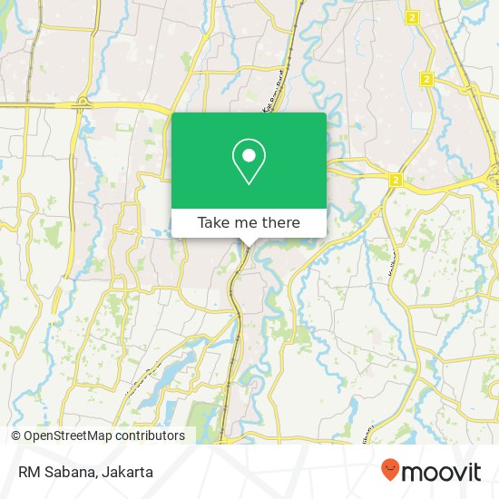 RM Sabana, Jalan Lenteng Agung Timur Jagakarsa Jakarta 12610 map