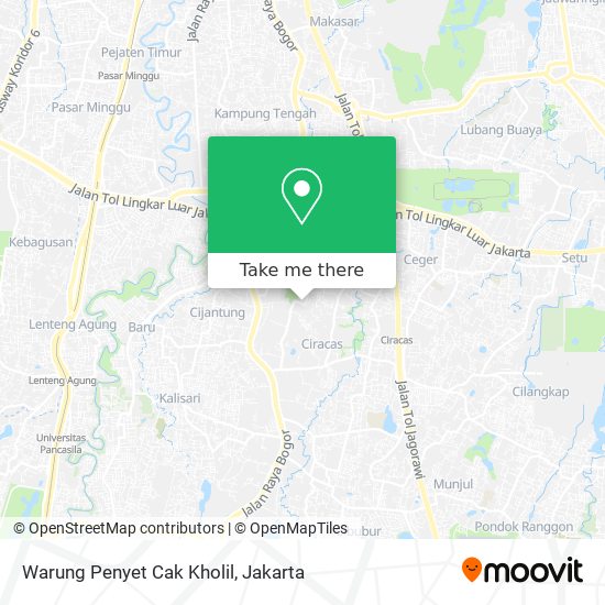 Warung Penyet Cak Kholil map
