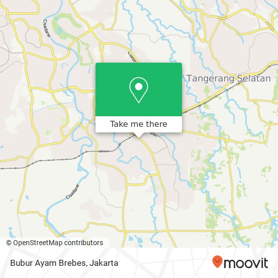Bubur Ayam Brebes, Jalan Cicentang Serpong Tangerang map