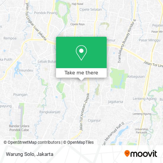 Warung Solo map