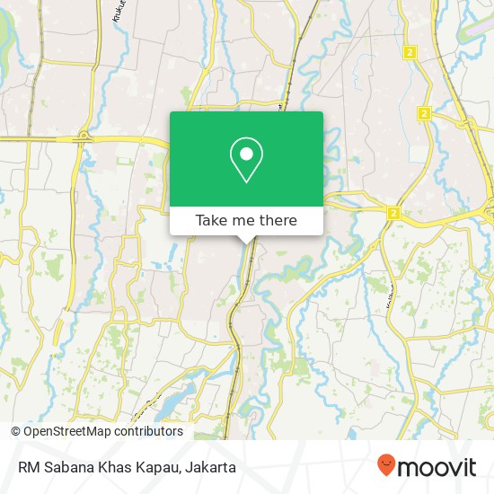 RM Sabana Khas Kapau, Jalan Lenteng Agung Barat Jagakarsa Jakarta 12610 map