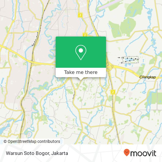 Warsun Soto Bogor, Jalan Suci Ciracas Jakarta 13750 map