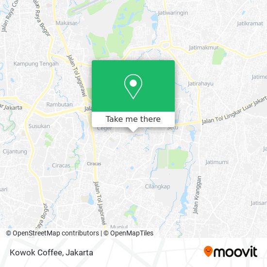 Kowok Coffee map