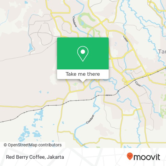 Red Berry Coffee, The Icon Cisauk Tangerang Kabupaten 15845 map