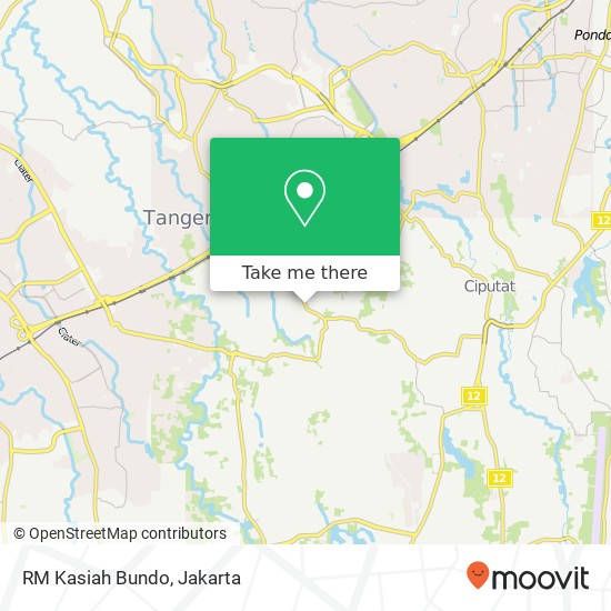 RM Kasiah Bundo, Jalan Aria Putra Ciputat Tangerang map