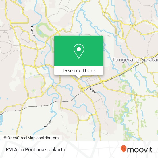 RM Alim Pontianak, Serpong Tangerang map