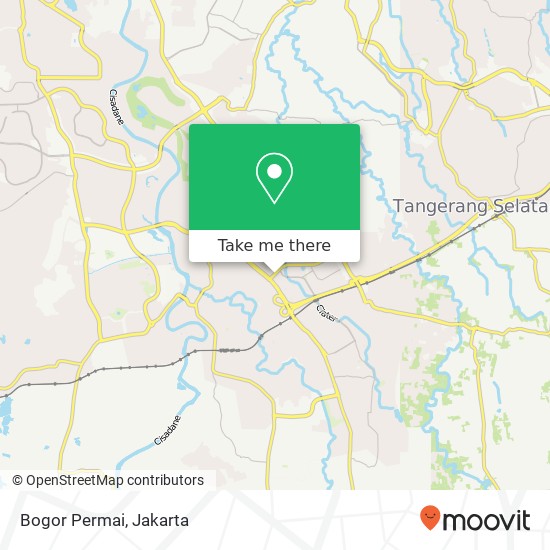 Bogor Permai, Serpong Tangerang map