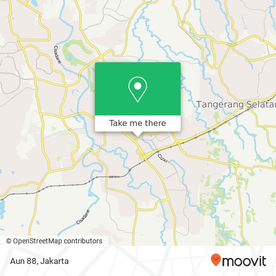 Aun 88, Serpong Tangerang map