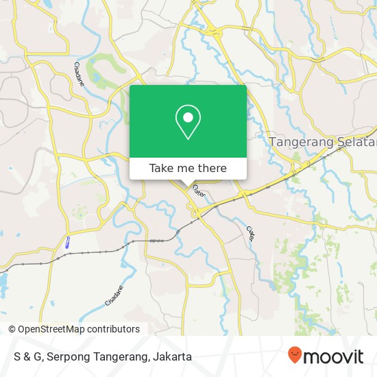 S & G, Serpong Tangerang map