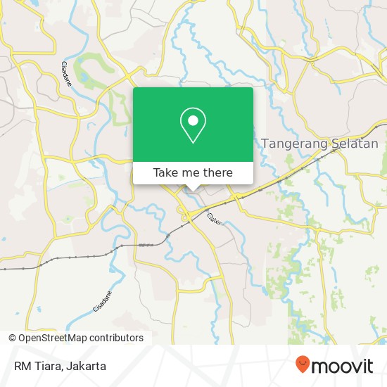 RM Tiara, Jalan Angsana Serpong Tangerang map