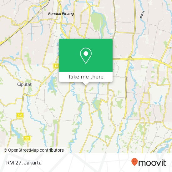 RM 27, Jalan Karang Tengah Raya Cilandak Jakarta 12440 map