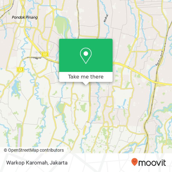 Warkop Karomah, Cilandak Jakarta 12450 map